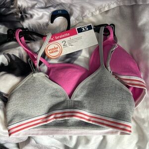 Wonder Nationg Bralette 2-Pack - Gray and Pink